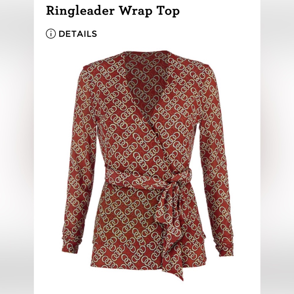 Cabi Ringleader Wrap Top - Picture 4 of 9